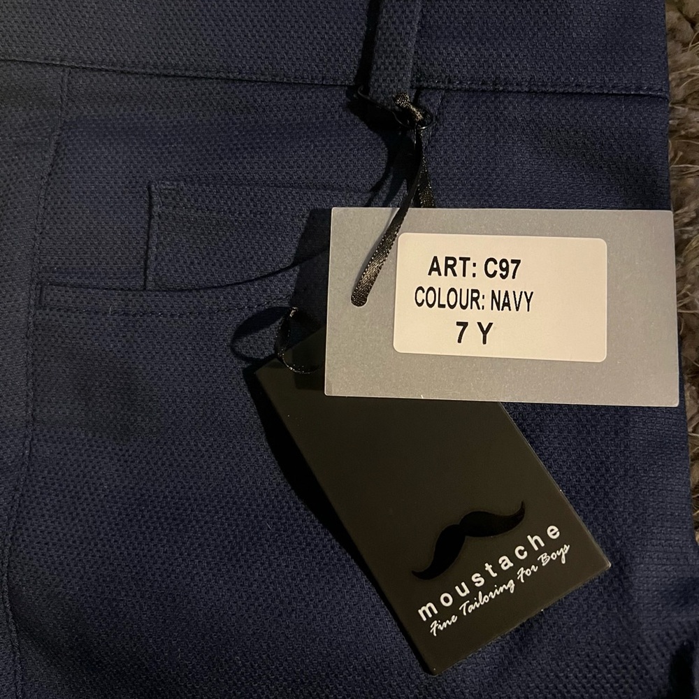 NWT -Moustache Navy Boys' Pants -size 7